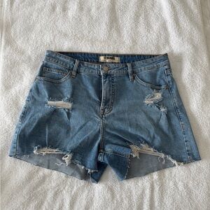 Denim Distressed Women's Shorts